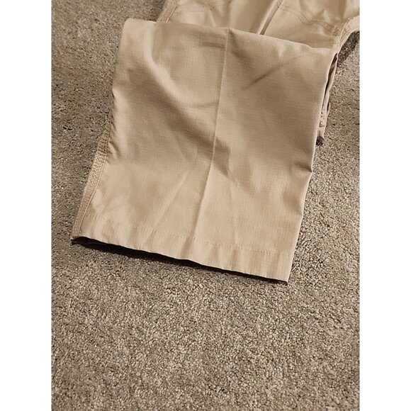 First Tactical Pants Mens 36x34 Tan Cargo Ripstop Cotton Blend Military Logo - Picture 10 of 15